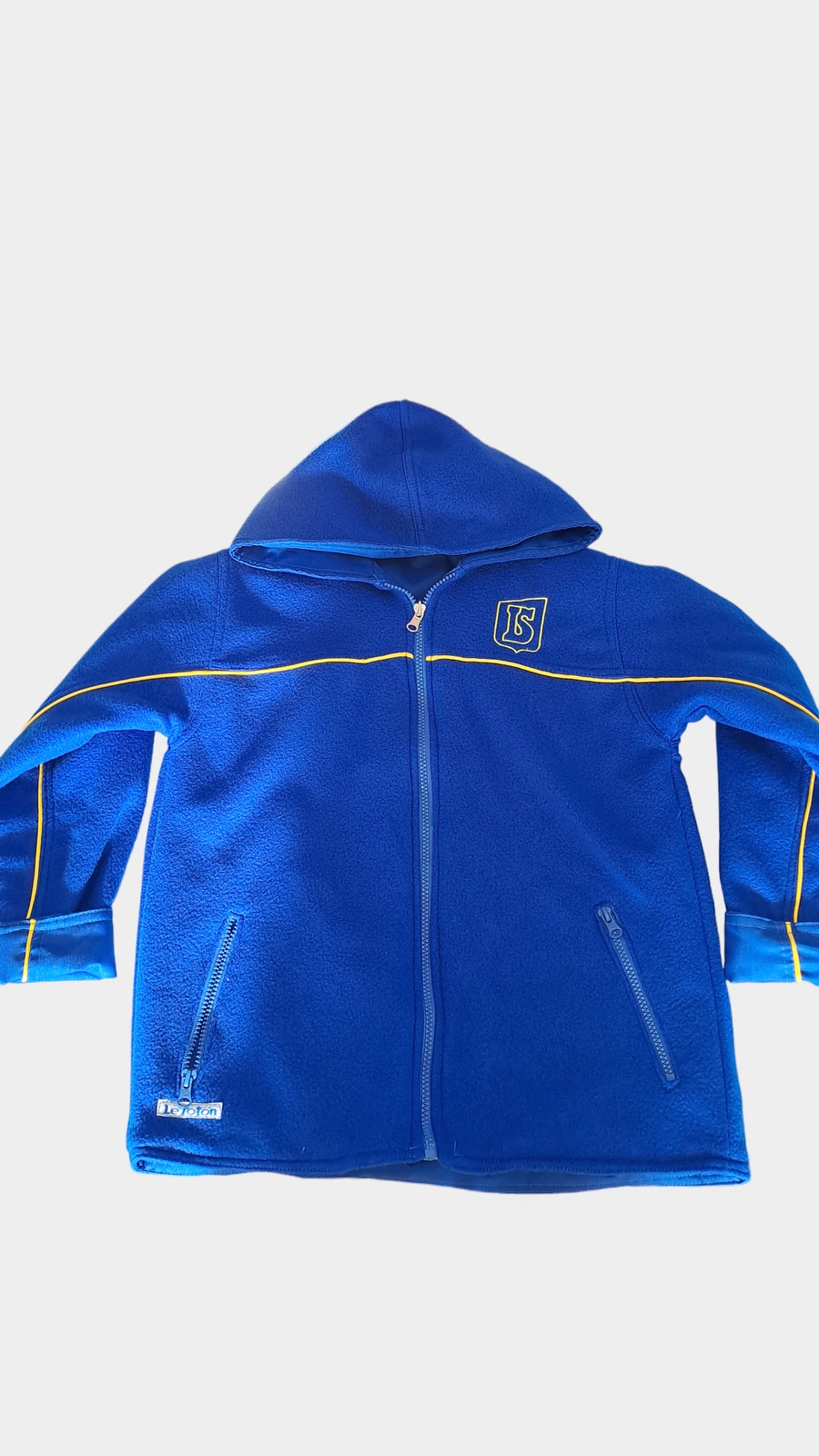 Campera de abrigo impermeable reversible de Sarmiento, con interior polar y capucha desmontable